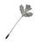 Silver maple leaf lapel pin brooch for men's suits