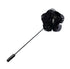 Gun Metal Black Lapel Pin Flower