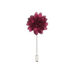 plum lapel pin flower, plum wedding flower, plum flower for mens suit